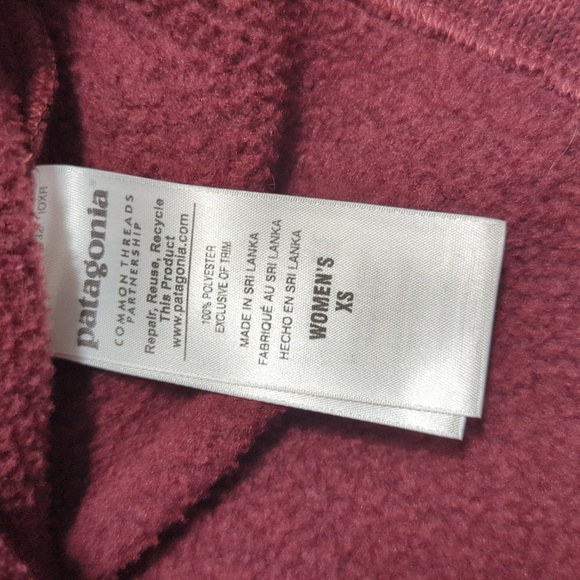 Patagonia Better Sweater Icelandic Coat Size XS Hooded Long Line in Oxblood Red - Picture 11 of 14